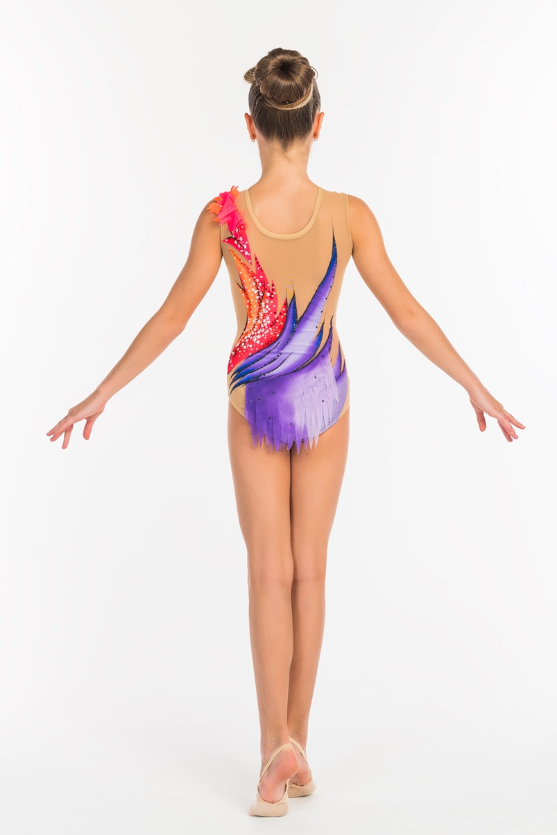 Competition Leotards, Flaming ice, pic 3