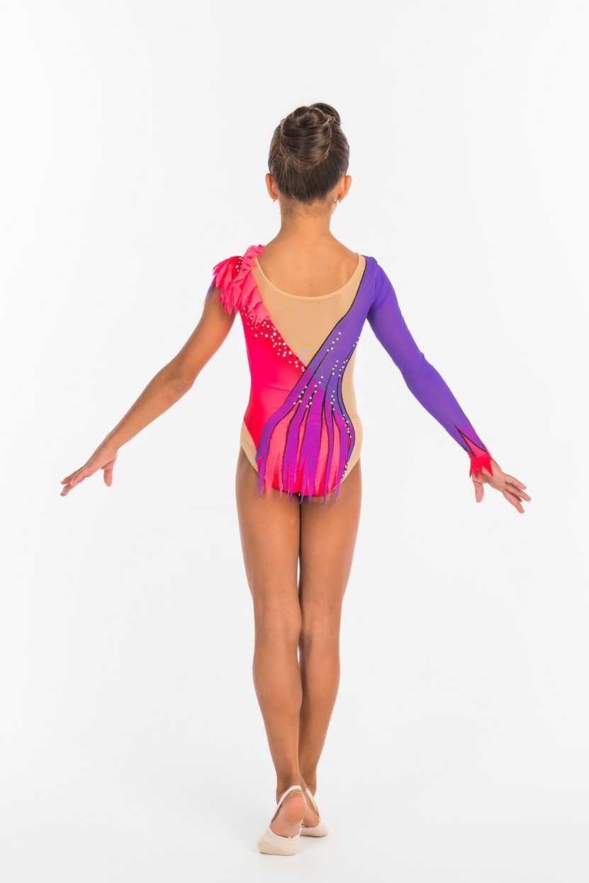 Competition Leotards, Berry fluid, pic 3