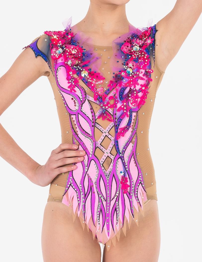 Competition Leotards, Flowers of purple fields, pic 1