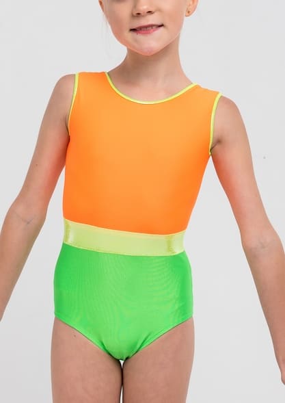 Competition Leotards, Orange Summer, pic 1