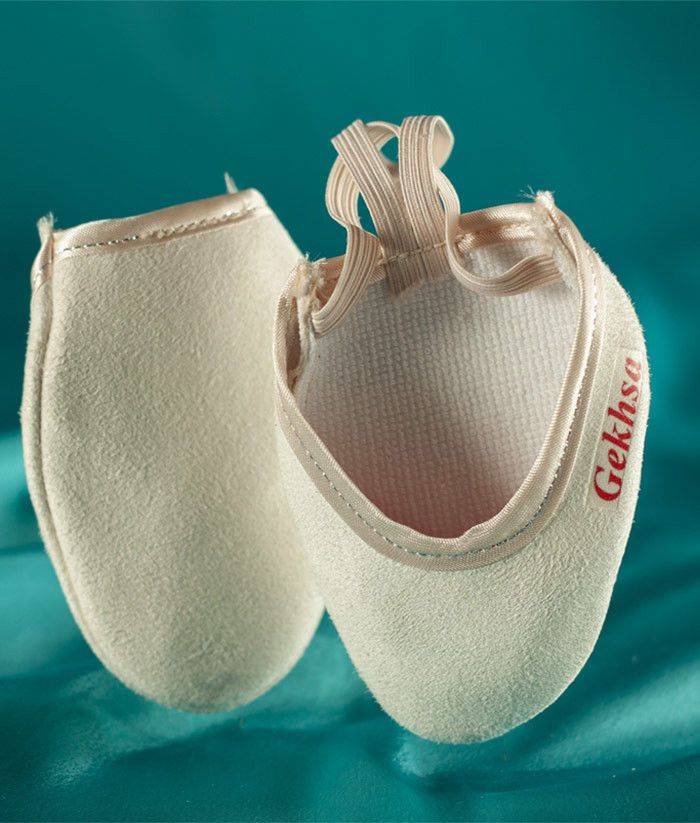 Kids' Rhythmic Gymnastics Toe Shoe Socks - Beige